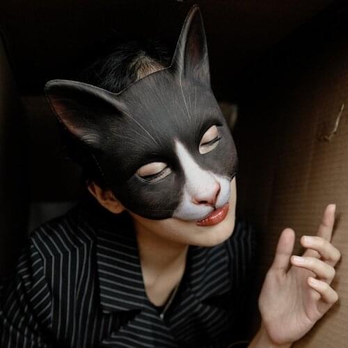 Sexy Cospaly Cat Mask Half Face Masks Woman Halloween Rave Carnival Dance Party Role Playing Prop Cat Masquerade Mask New