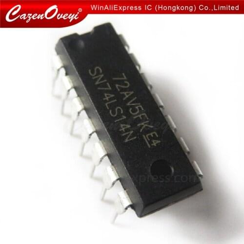 10pcs/lot SN74HC14N 74HC14 SN74HC14 DIP-14 Inverters Hex Schmitt-Trigger new original In Stock