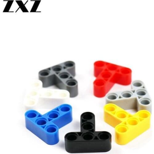 10PCS Plastic Building Blocks Bricks Technical Beam 3 x 3 T-Shape Thick Technical Parts 60484 DIY RC Boat Element for Build Game