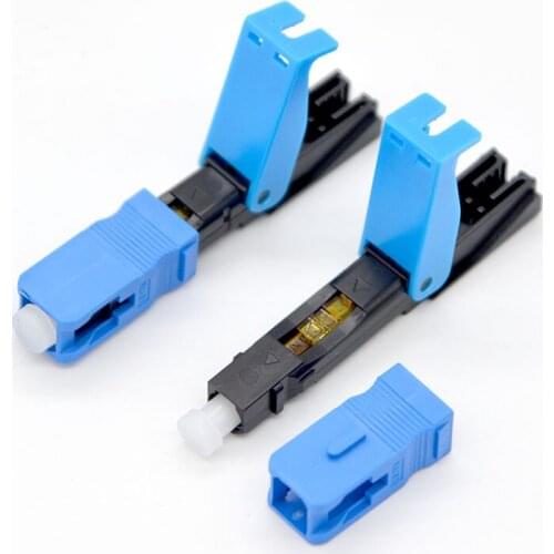 200pcs New Optical Fiber Fast Connector FTTH Embedded Field Assembled Single ModeFiber Optical Quick Connector Special Wholesale