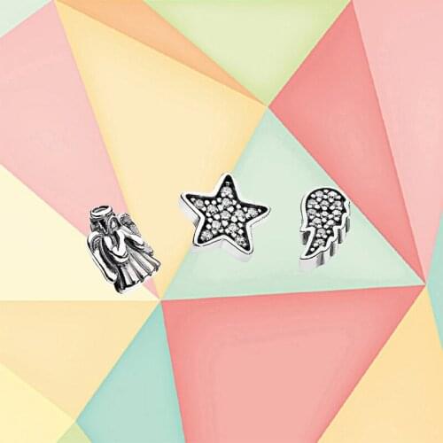 2019 100% 925 Sterling Silver 1:1 Floating Box Small Decorative CZ 792020CZ Celestial Petites Clear Original Vintage Jewelry