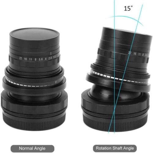 50mm F1.6 Tilt Shift Manual Full Frame Lens for M4/3 Mount Camera Photography Accessory