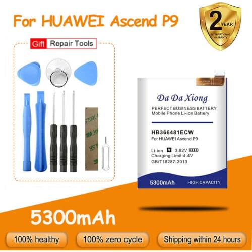 4850mAh HB366481ECW Battery for Huawei P9 Battery EVA-AL00 AL10 EVA-TL00 EVA-L19 For Huawei G9 Lite Honor 8 For Huawei 5c
