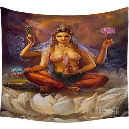 Buddhism Doro Guanyin Surya Gupta 21 Taratapestry Interior Art Wall Hanging