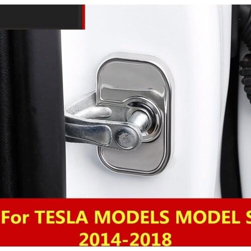 For TESLA MODELS MODEL S 2014-2018 Car Waterproof Door Lock Protective Cover Waterproof and rustproof car styling Accessories