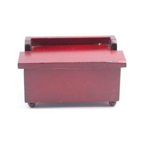 G07-X066 children baby gift Toy 1:12 Dollhouse mini Furniture Miniature rement Doll accessories wooden Flip box D052 1pcs