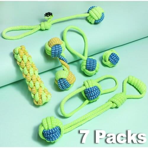 Rope Dog Toys for Small Medium Dogs Toys Interactive Cleaning Teeth Toys for Dog Ball Educational Toys for Chihuahua Pet Product