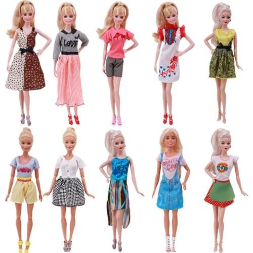 Doll Dress Fashion Daily Style Barbies Dress Casual And Comfortable For Barbies Doll,Doll Clothes Accessories,Toys Gift