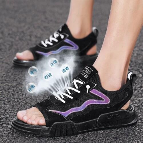 Sandalsslippers 2019 leather shoes roman mens slide sport beach 2020 outdoor owens sandals man mens male casual rubber sandal