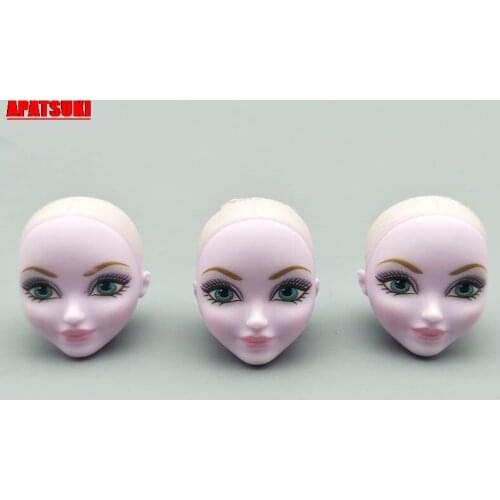 Soft Plastic Head For Monster High Dolls Heads for 1/6 BJD Monster Doll Makeup Bald Doll Head Without Hair Accessories Kids Toys