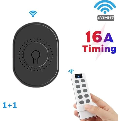 New Smart Switch Remote 16A Mini 433MHZ Two Way On-off Switch AC 85-250V Wireless Remote Suit Timing Function Smart Home