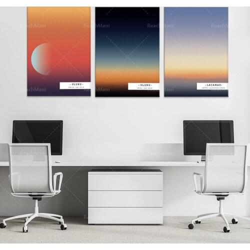 Nordic Abstract Art Affizi Nautical Australia Printed Poster