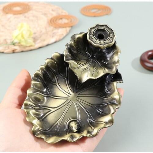 1PC Backflow incense burner metal Living Room ornaments for Home Decor Incense Base