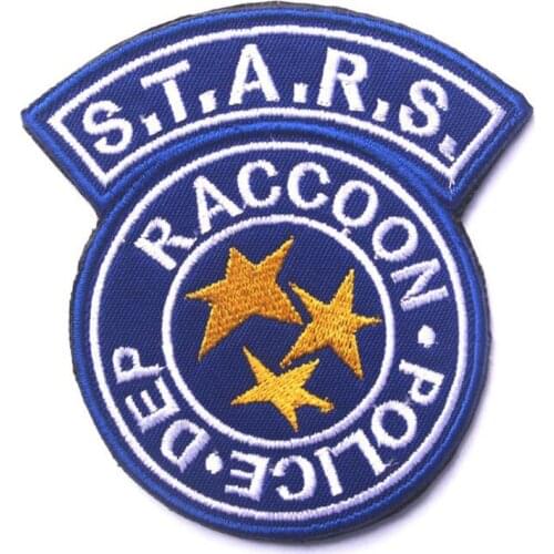3D Embroidery Patch Biohazard S.T.A.R.S. Raccoon City Embroidery Tactical Military Embroidery Armband Garment Patch
