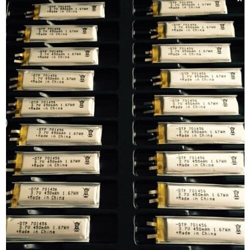 701456 long bar battery 3.7V lithium polymer battery long bar lithium battery 450MAH additive protection board