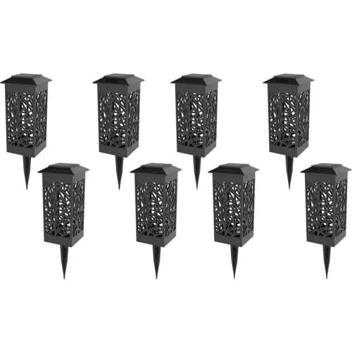 8 Pack Solar Path Lights Outdoor,Auto On/Off LED Decorative Landscape Lighting,Garden Lights for Yard Backyard Pathway