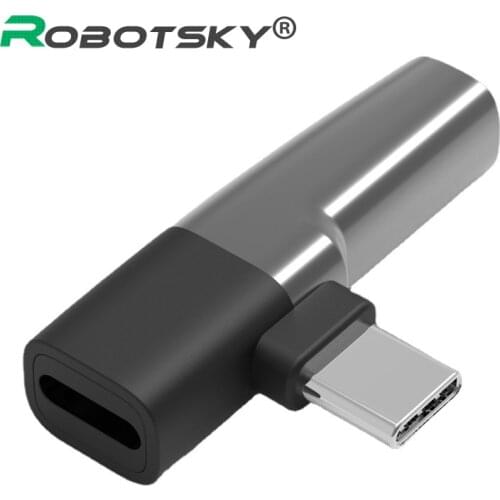 2 in 1 Type C To 3.5mm Jack Earphone Adapter For Macbook Pro Huawei Xiaomi USB C Quick Charger Headphone Adapter Splitter