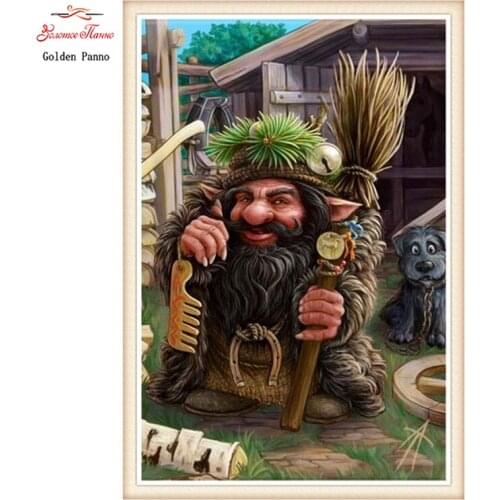 Golden panno,5D,diy diamond embroidery,Full,square,Diamond Painting,Cross Stitch,3D,diamond,Mosaic,Needlework,Old man 727S