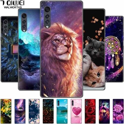 For LG Velvet Case Soft Silicone Colorful New TPU Phone Cover For LG Velvet Funda Bumper Protect Coque 6.8 inch Cartoon Shell