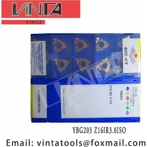 Free shipping high quality 10pcs/lots YBG203 Z16IR3.0ISO cnc carbide threading inserts