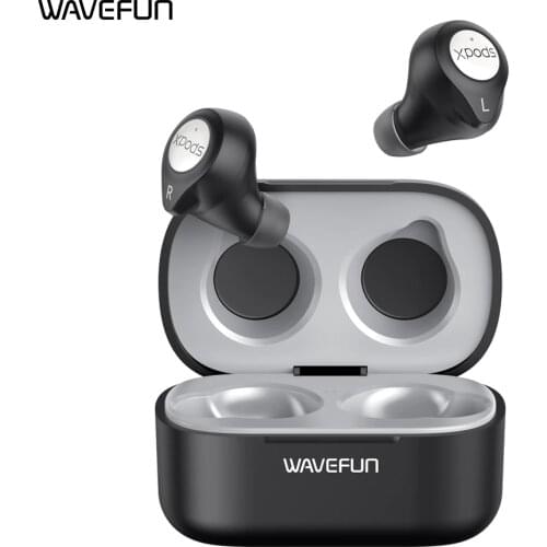 Wavefun XPods 3T Bluetooth Earphone aptX AAC HIFI Graphene speakers Wireless Charging Headphones CVC8.0 Game Headsets BT5.0