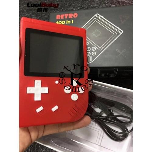 DHL Coolboy Retro Mini 2 Handheld Game Console Emulator built-in 400 games Video Games Handheld Console 3.0 Inch Color LCD