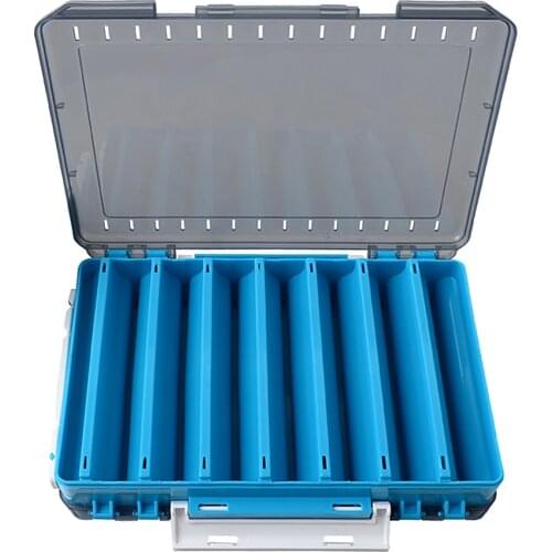 Double Sided Fishing Box Fishing Accessories Lure Hook Storage Box Fishing Tackle Organizer Box Fishing Case fishing accessories