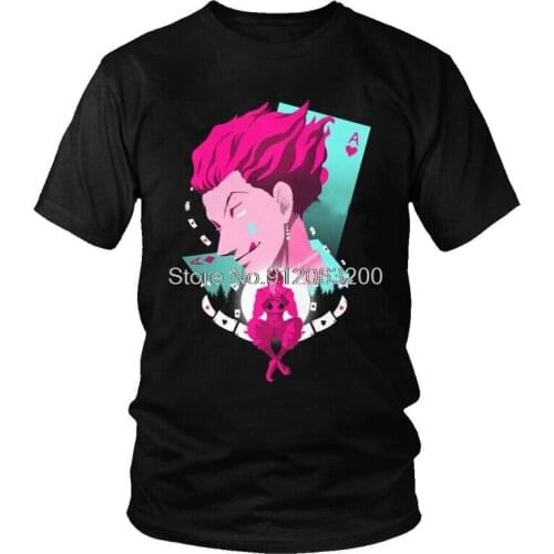 Tvoe Hunter X Hunter T Shirt Mens Cotton Print Anime Manga T-shirts Graphic Tshirt Short Sleeve Hxh Hisoka Morow Tees Tops