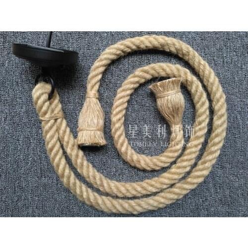 North Country Loft Industrial Rope Pendant Lamps Restaurant Lamps Retro Vintage E27 Edison bulb Lighting