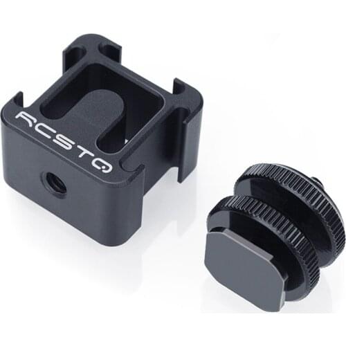 Three-head Camera Hot Shoe Mount Microphone Monitor Light Expansion Ports Adapter 1/4 inch screw holes for DSLR SLR Camera