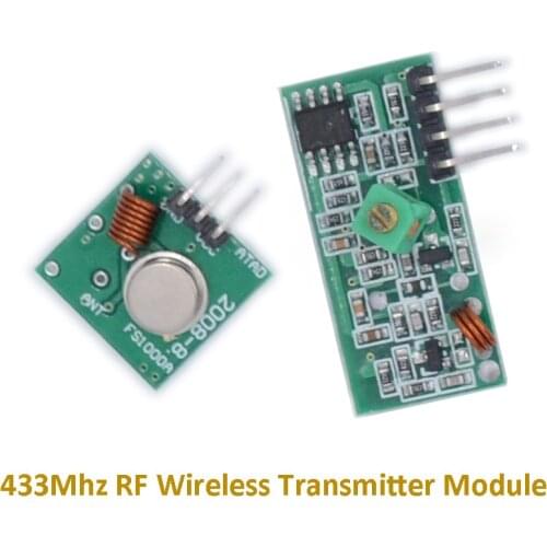 1set 433Mhz RF Wireless Transmitter Module and Receiver Kit For Arduino