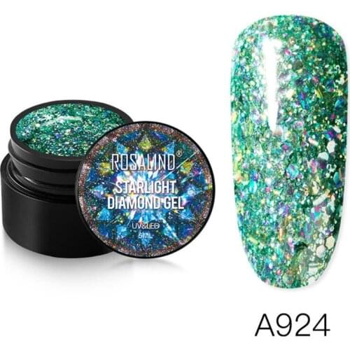 Q1FB ROSALIND Starlight Diamond Gel Nail Polish Paint Varnishes Lacquer for Nail Art