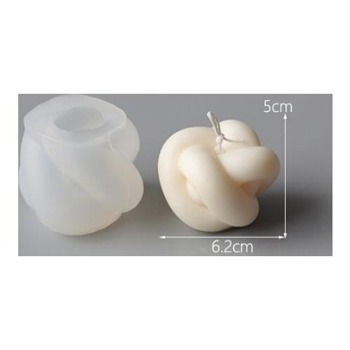 LOVE'N custom LV252C molde silicona velas Magic Ball Wax knot silicone mould handmade twisted candle mold