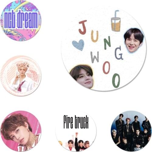 Nct 127 Kpop Boy Group Cute Badge Brooch Pin Accessories For Clothes Backpack Decoration gift 58mm
