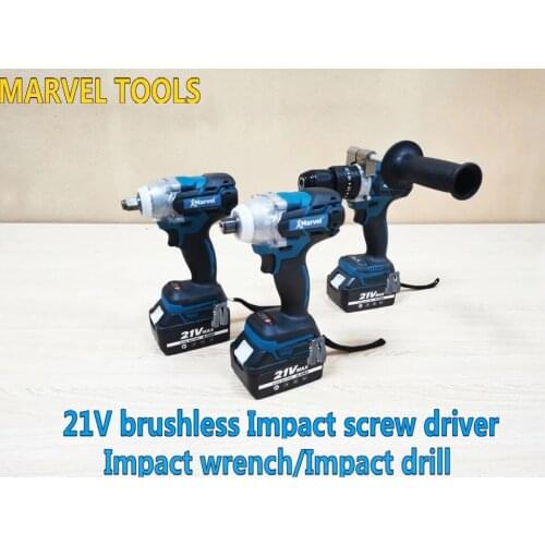 MARVEL Performer Reversable 40Nm CE GS ROHS Certificates 10mm 1.3Ah 1.5Ah 2.0Ah 16.8V cordless combo drill kit