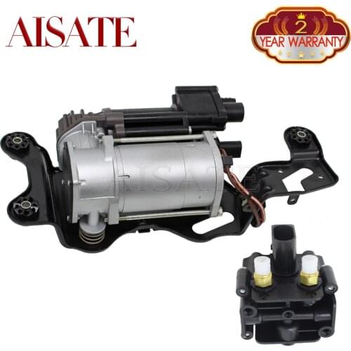 Air Compressor Pump With Bracket + Valve Block For BMW X5 F15 F85 X6 F16 F86 2012-2019 37206850555 37206868998 4430200231