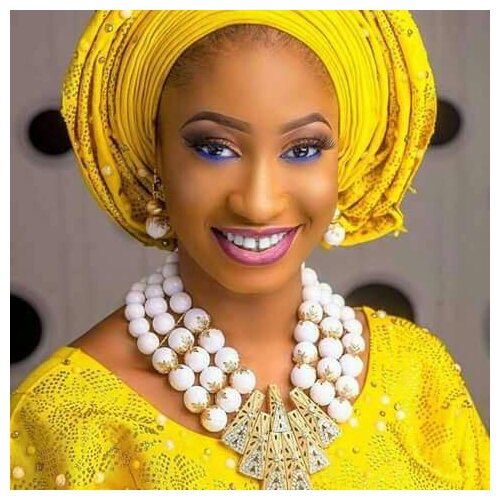 Charms White Beaded African Jewelry Sets Nigerian Wedding Costume Jewelry Set for Women Chunky Statement Necklace Set WE174