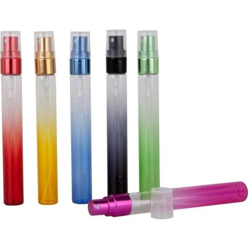 20pcs/lot 10ml Portable Mini Perfume Glass Bottle Travel Aluminum Spray Atomizer Empty Metal Perfume Atomiser Sprayer