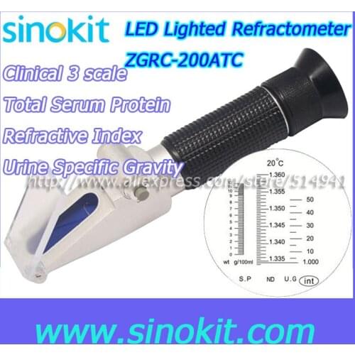 Professional Veterinary and Human Clinical Refractometer - ZGRC-200ATC