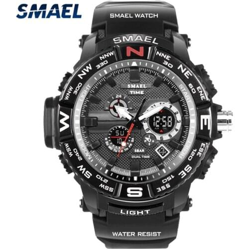 SMAEL Top Brand Men Sport Watch New Luxury Fashion LED Digital Quartz Mens Watches Clock Chronograph Relogio Masculino