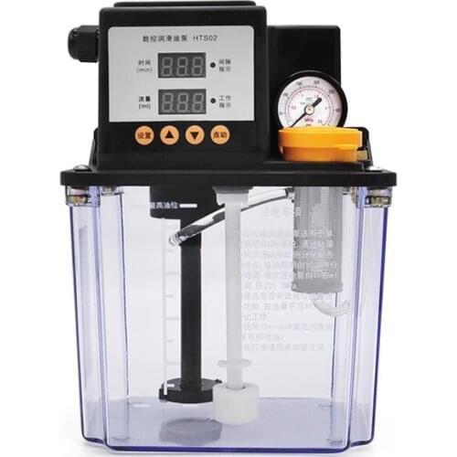 2L 2 Liters lubricant pump automatic lubricating oil pump cnc electromagnetic lubrication pump lubricator # HTS02 1pcs