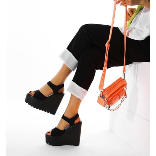 2020 Summer Style Women Pumps Sandals Luxury Thick Botton Wedges High Heels Gladiator Sandals Ladies Shoes Woman