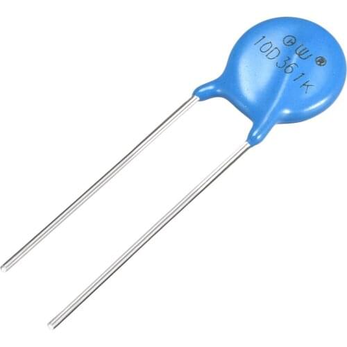 Uxcell 10Pcs Voltage Dependent Resistors AC 230V 10D361K Radial Lead Disc Varistors