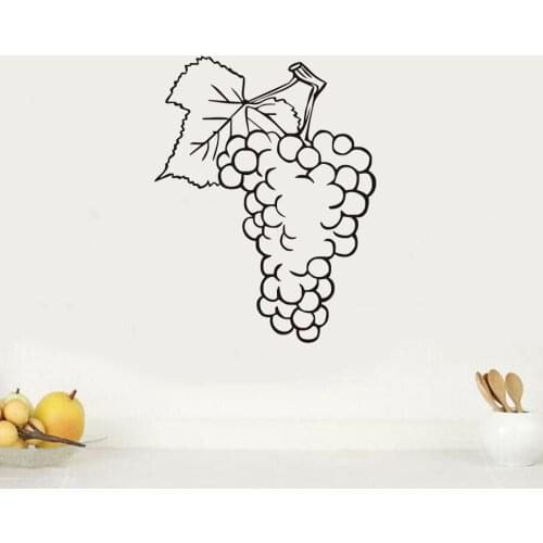 Bunch Of Grapes Fruits Wall Sticker Kitchen Cafe Home Decor Vinyl Art Murals Kids Baby Room Decoration Nursery Wall Decals