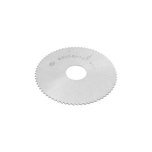 1pcs Silver Tone HSS 72T Slitting Saw Blade 63mm x 0.5mm x 16mm