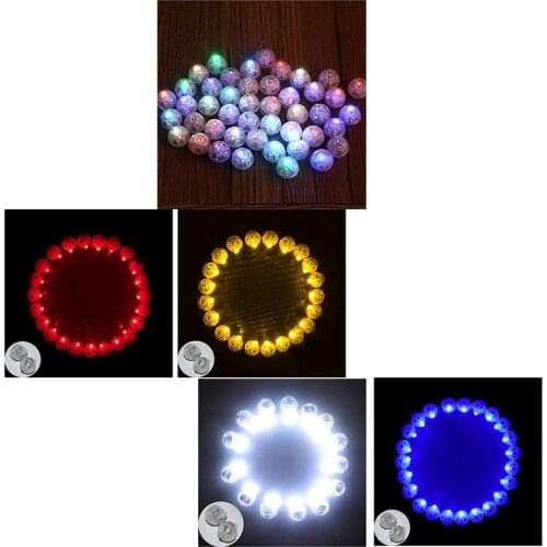 100pcs/lot 100 X Round Led Flash Ball Lamp Balloon Light long standby time for Paper Lantern Balloon Light Party Wedding Decorat