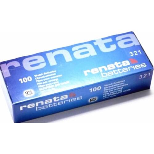 100 Xrenata Silver Oxide Watch Battery 321 SR616SW 616 1.55V 100% original brand renata 321 renata 616 battery