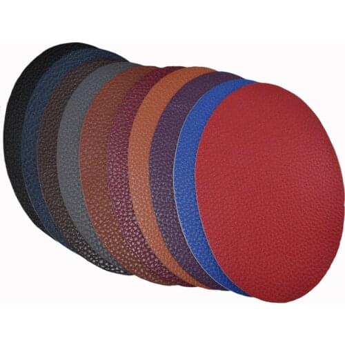 2Pcs Artificial Leather Oval Patches Heat Transfers Iron On Sew On Repair Clothes Elbow Knee Back Patch Stickers Decor 11x14cm