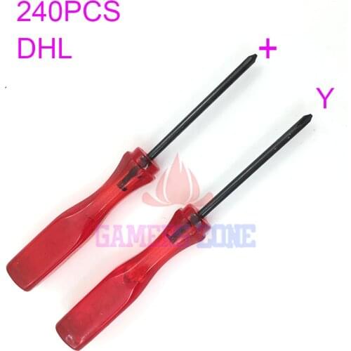 240PCS For Nintendo Cross Wing X Shape & Triwing Triangle Y Screwdriver Repair Tool Kit Set for GBA GBM NDS Wii