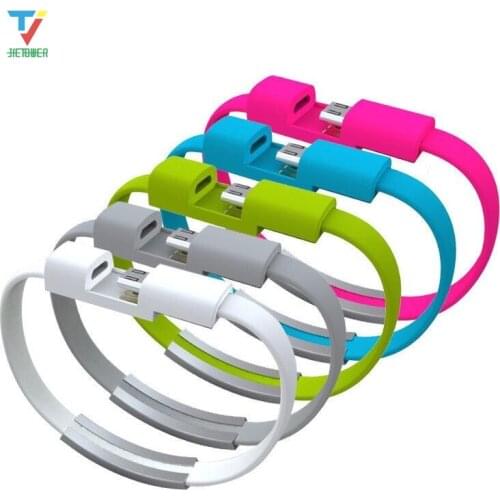 300pcs/lot Portable Noodle Usb Charger Cable Sync Data Bracelet Wrist Band Charge For Micro USB 5pin 8pin Type-C wholesale cheap